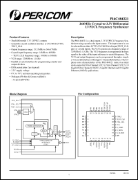Click here to download PI6C484321 Datasheet