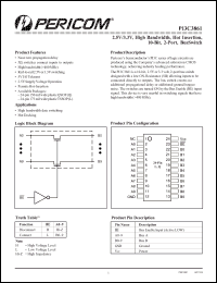 Click here to download PI3C3861 Datasheet