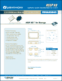 Click here to download FDSAS2062 Datasheet