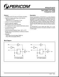 Click here to download PI74LPT16373AA Datasheet