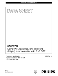 Click here to download 87LPC762 Datasheet