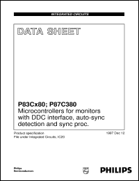 Click here to download P83C180AER/02 Datasheet