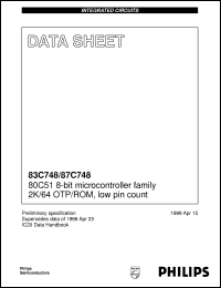 Click here to download P87C748EFAA Datasheet
