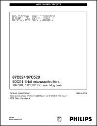Click here to download P87C524GFPN Datasheet