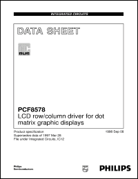 Click here to download PCF8578H/F1 Datasheet