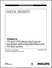 Click here to download TDA8416 Datasheet