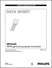 Click here to download MPSA06 Datasheet