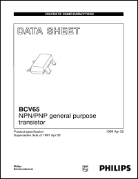 Click here to download BCV65 Datasheet