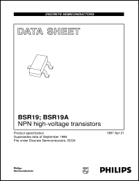 Click here to download BSR19 Datasheet