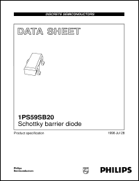 Click here to download 1PS59SB20 Datasheet