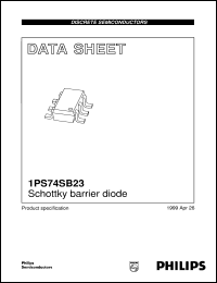 Click here to download 1PS74SB23 Datasheet