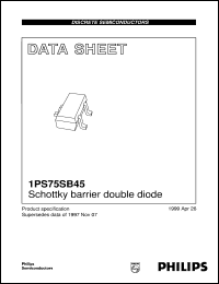 Click here to download 1PS75SB45 Datasheet