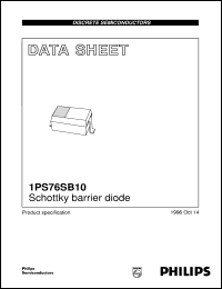 Click here to download 1PS76SB10 Datasheet