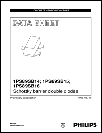 Click here to download 1PS89SB14 Datasheet