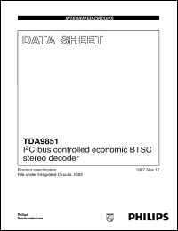 Click here to download TDA9851T/V1 Datasheet