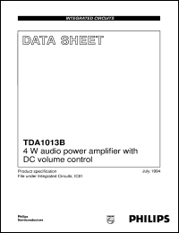 Click here to download TDA1013B/N2/S1 Datasheet