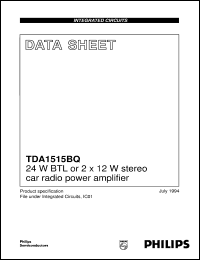 Click here to download TDA1515BQ/N2 Datasheet
