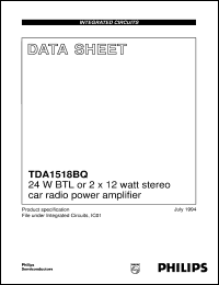 Click here to download TDA1518BQ/N6 Datasheet