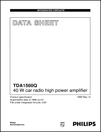 Click here to download TDA1560 Datasheet