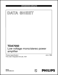 Click here to download TDA7050/N3 Datasheet