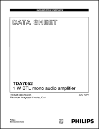Click here to download TDA7052/N2 Datasheet