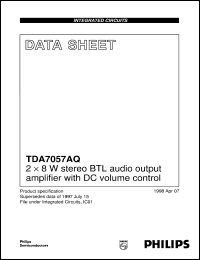 Click here to download TDA7057AQ/N2/S1 Datasheet