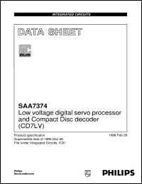 Click here to download SAA7374 Datasheet