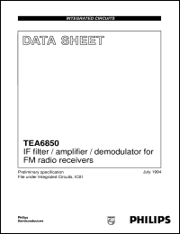 Click here to download TEA6850 Datasheet