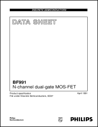 Click here to download BF991 Datasheet