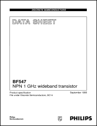 Click here to download BF547 Datasheet