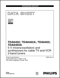 Click here to download TDA6403M/C3 Datasheet