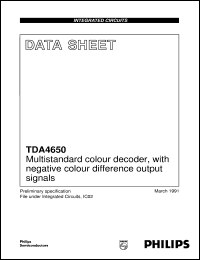 Click here to download TDA4650/V4 Datasheet
