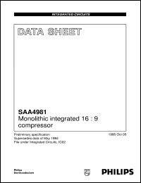 Click here to download SAA4981T/V1 Datasheet