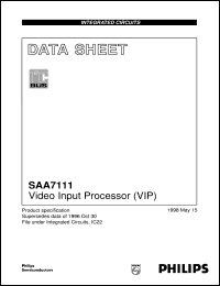 Click here to download SAA7111H/01 Datasheet