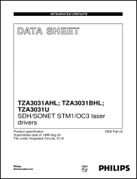 Click here to download TZA3031 Datasheet