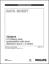 Click here to download TZA3019 Datasheet