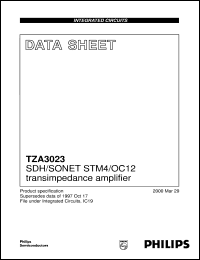 Click here to download TZA3023 Datasheet