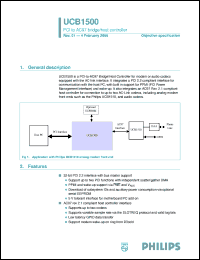 Click here to download UCB1500 Datasheet