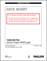 Click here to download 74HC03 Datasheet