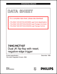 Click here to download 74HC107DB Datasheet