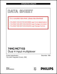 Click here to download 74HCT153U Datasheet