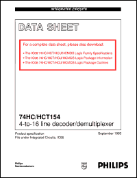 Click here to download 74HCT154U Datasheet