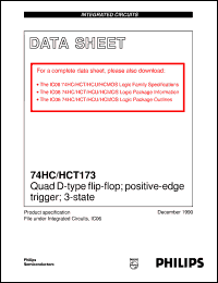 Click here to download 74HC173 Datasheet