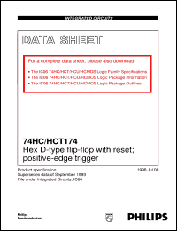 Click here to download 74HC174DB Datasheet