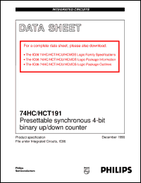 Click here to download 74HCT191N Datasheet