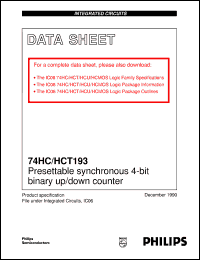 Click here to download 74HC193U Datasheet