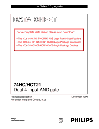 Click here to download 74HC21 Datasheet