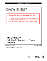 Click here to download 74HCT240N Datasheet