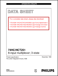 Click here to download 74HC251NB Datasheet