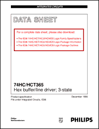 Click here to download 74HCT365DB Datasheet